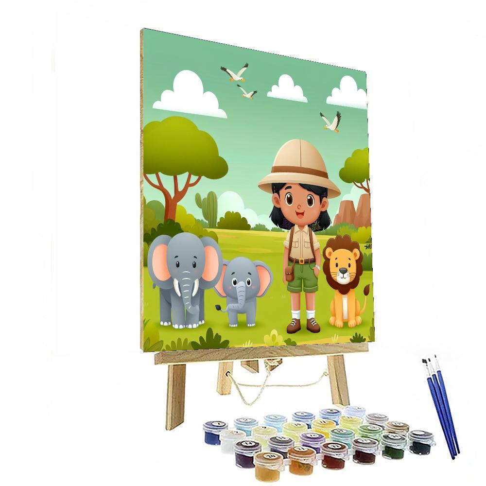 Little Explorer's Safari Numbered Painting Kits
