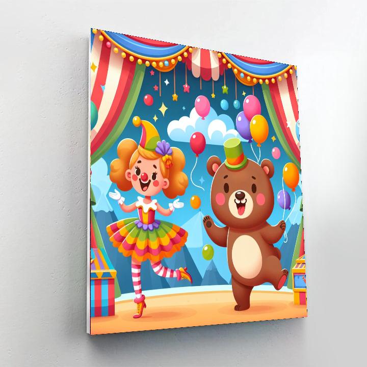 Cute Circus Fun Paint By Number