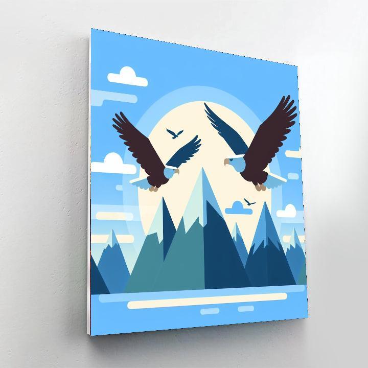 Soaring Eagles Paint By Numbers Art