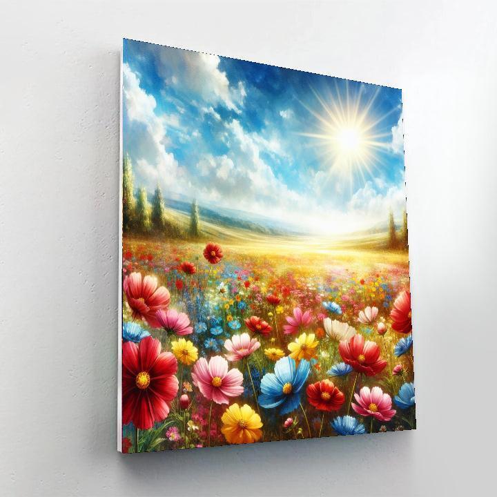Sunshine And Flower Fields Paint By Numbers Kits
