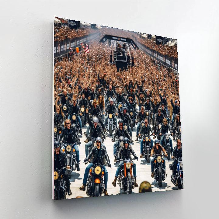 Harley Davidson 115th Anniversary Paint By Color