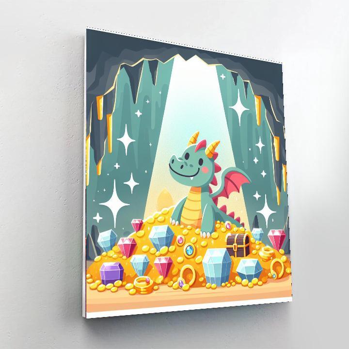 Friendly Dragon's Lair Painting By Numbers Kit
