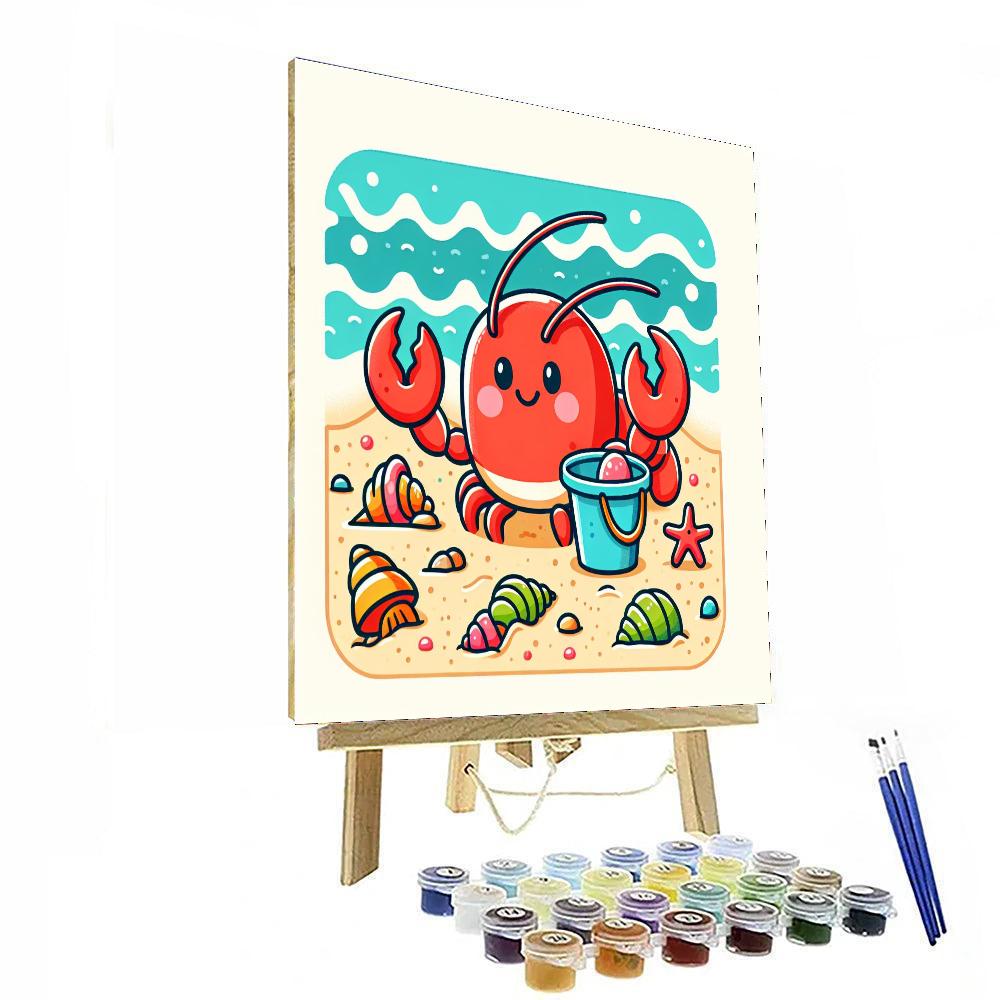 Beachcomber Lobster Number Painting