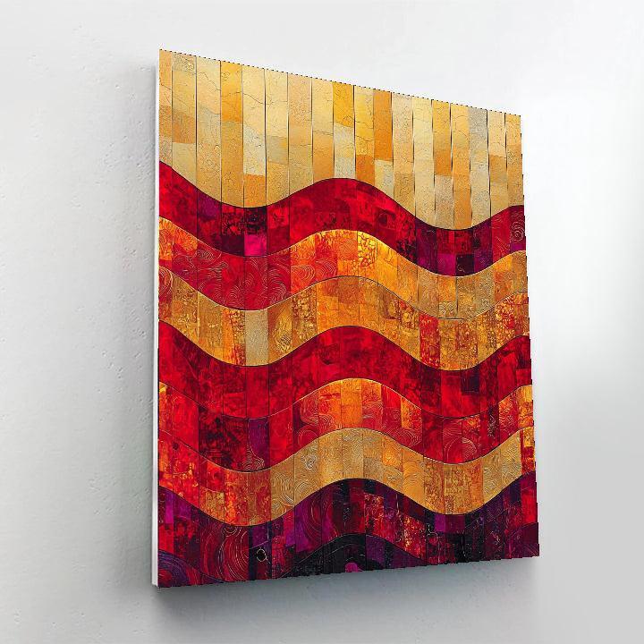 Gustav Klimt Inspired Chasing Echoes  DIY Paint By Numbers