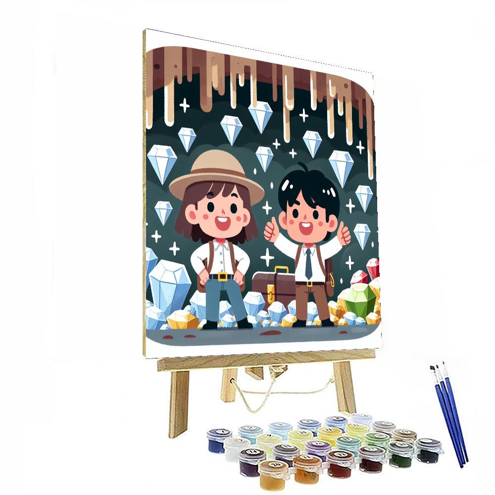 Hidden Treasure Cave DIY Paint By Numbers