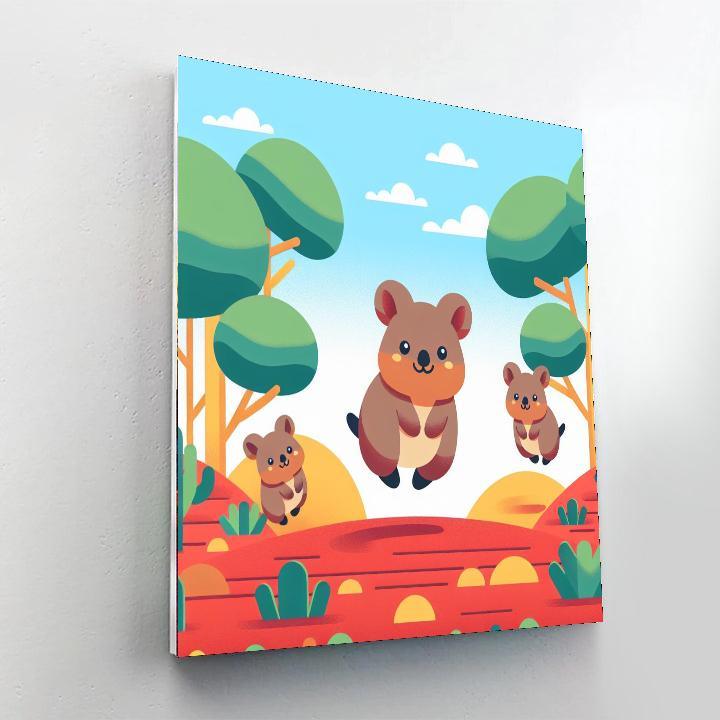Quirky Quokka Quest Numbered Painting Kits