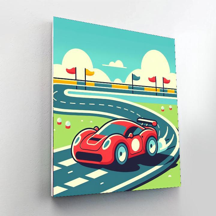 Dynamic Sports Car Painting By Numbers Kit