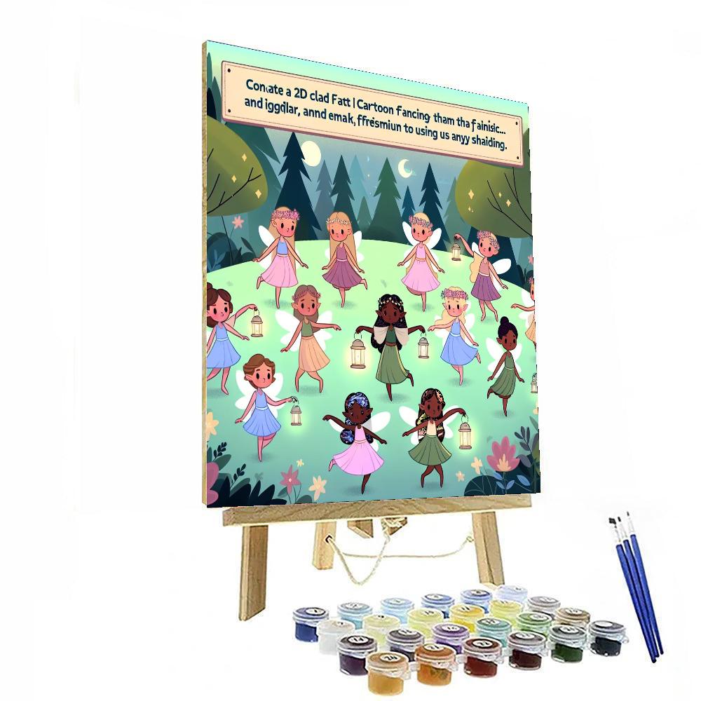 Forest Fairy Festivities Number Painting