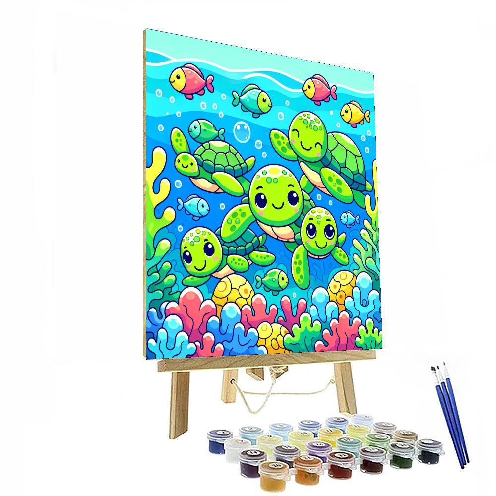 Adventurous Turtles - DIY Painting By Numbers Kit – Artistry Rack