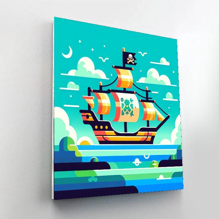 Pirate's High Seas Adventure Paint By Number