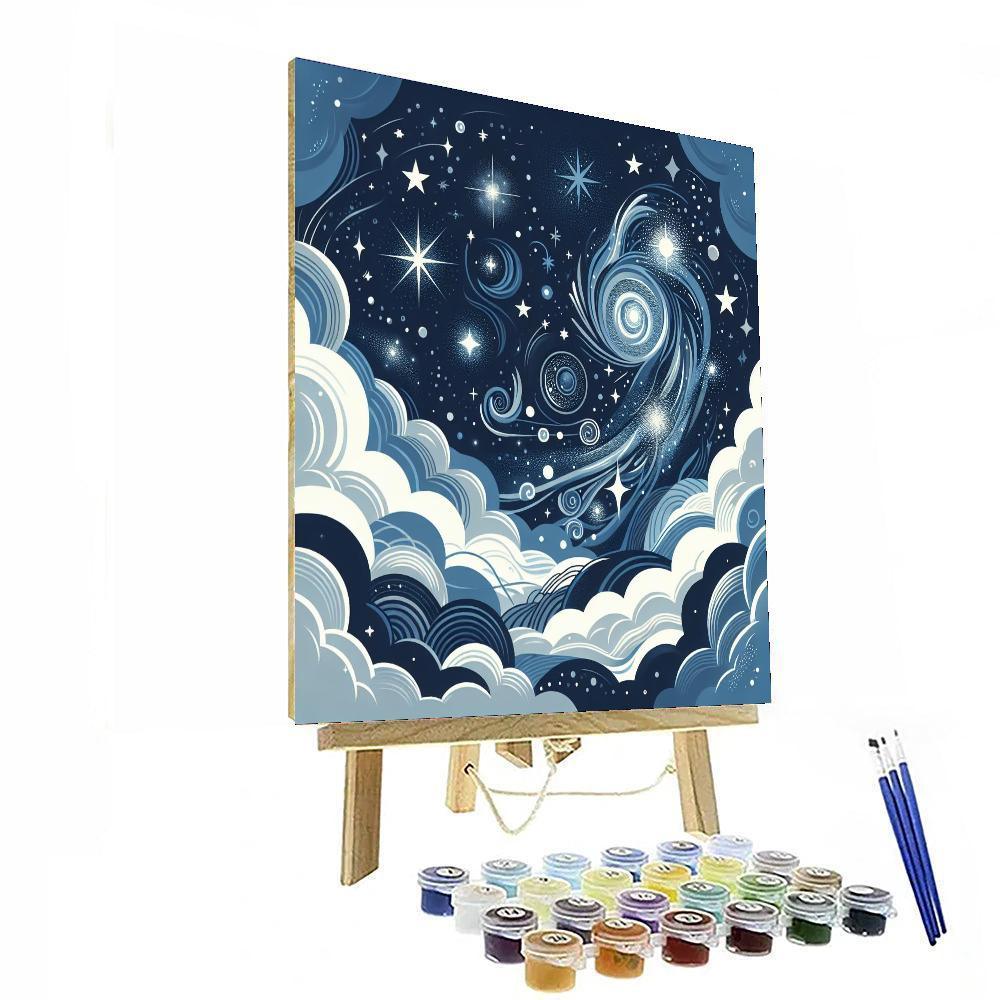 Dreamy Stardust Night Paint By Numbers Kits