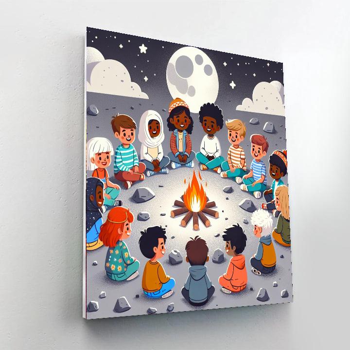 Lunar Legends Campfire Paint By Number