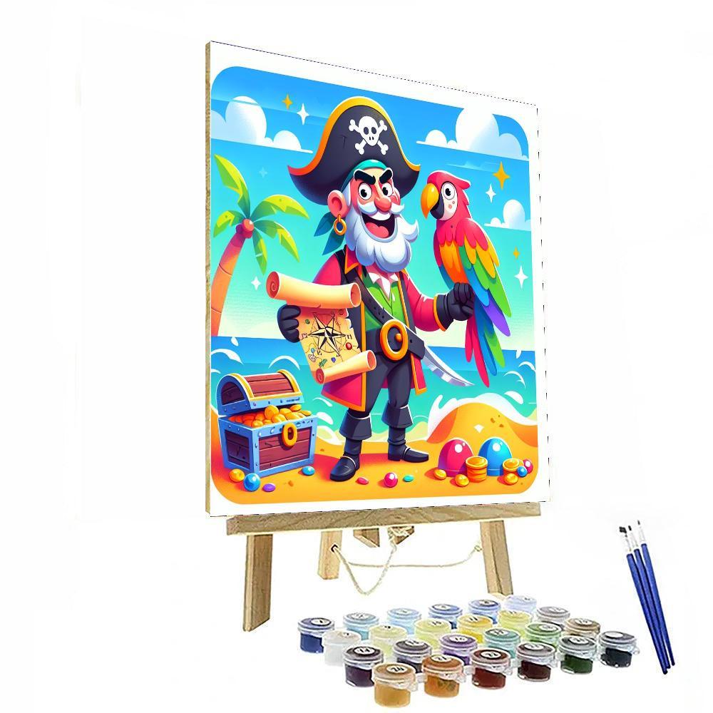 Funny Pirate Number Painting