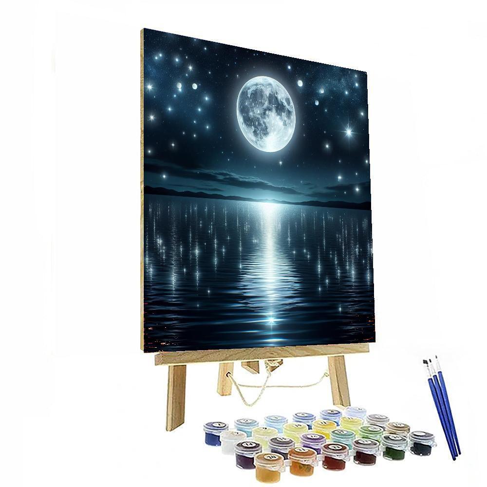 Silver Moon Numbered Painting Kits