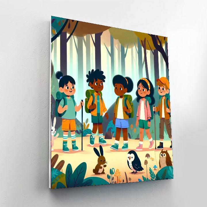 Forest Adventure Trek Number Painting