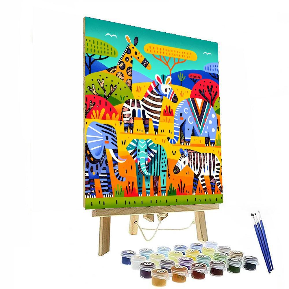 Artistic Safari Paint By Color