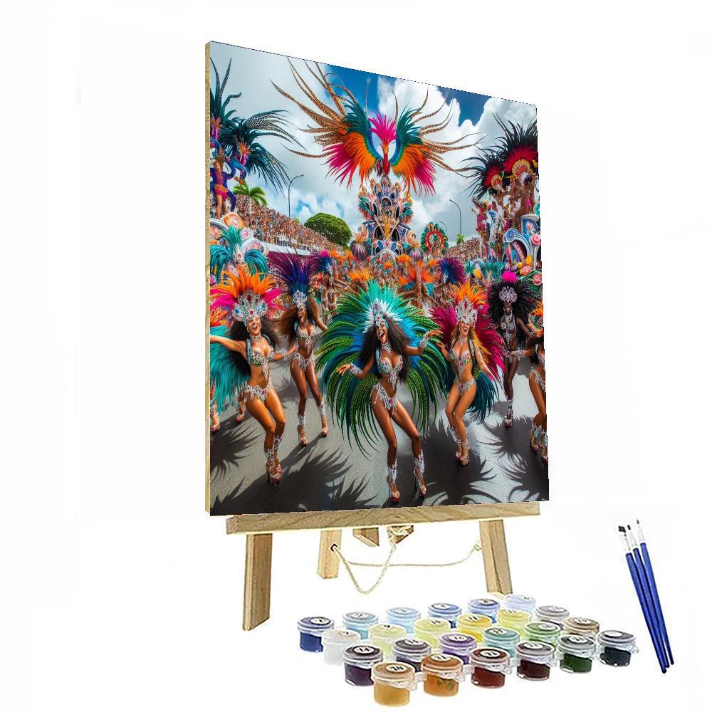 Tenerife Carnival - Santa Cruz De Tenerife Number Painting