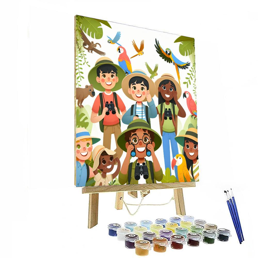 Safari Jungle Explorers DIY Paint By Numbers