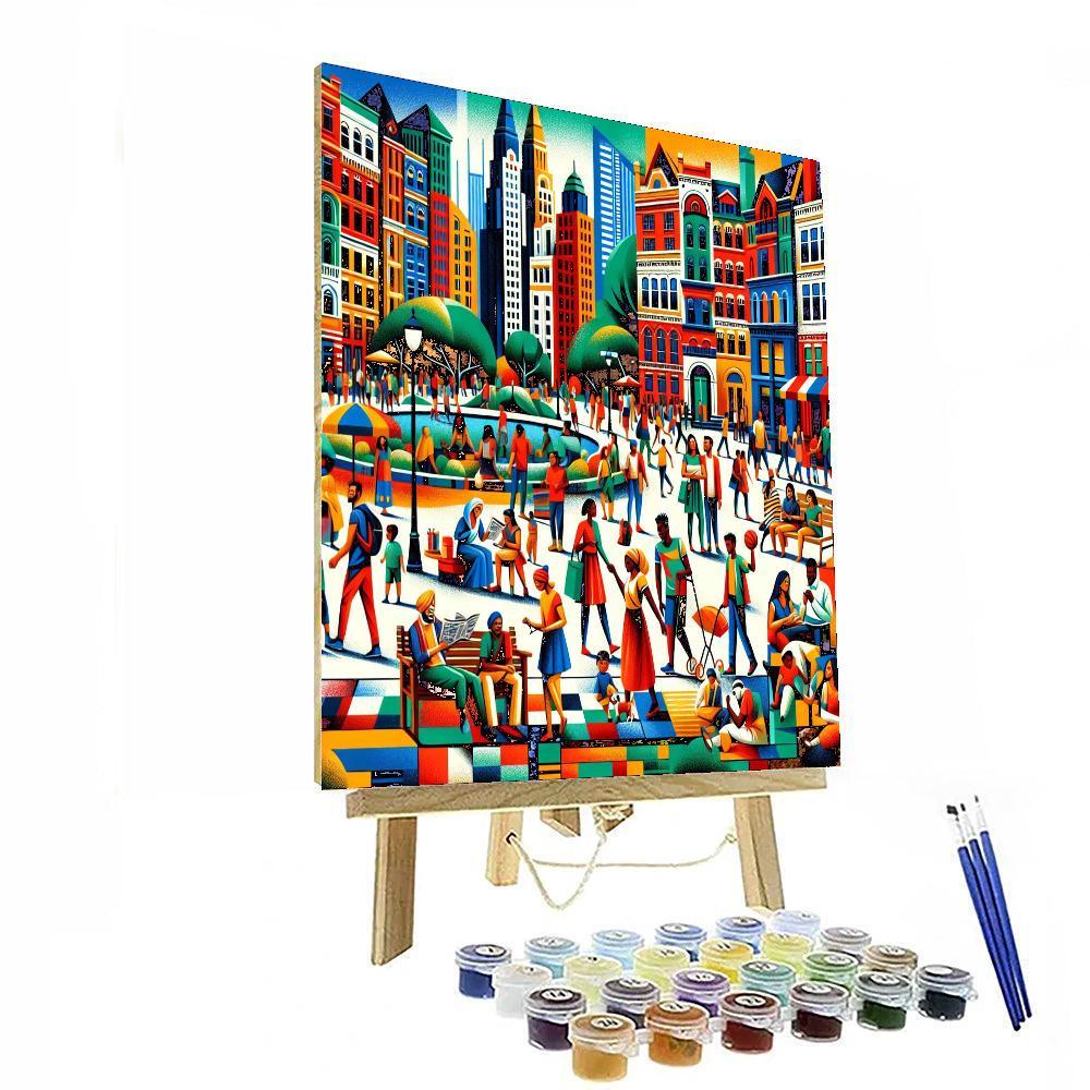 Colorful Urban Dreams Paint By Number