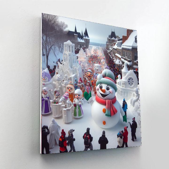 Winter Carnival In Quebec - Canada Number Painting