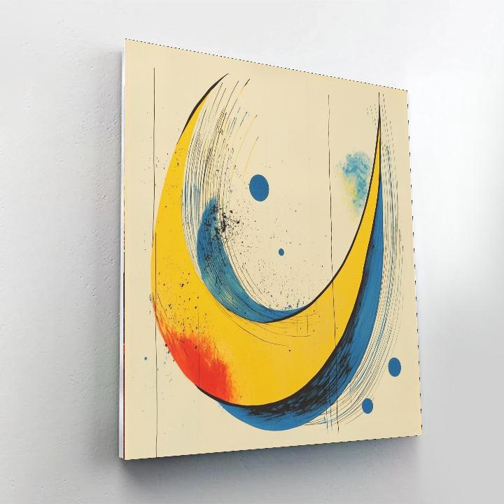 Joan Miró Inspired Dreamlike Reflections  Painting By Numbers Kit