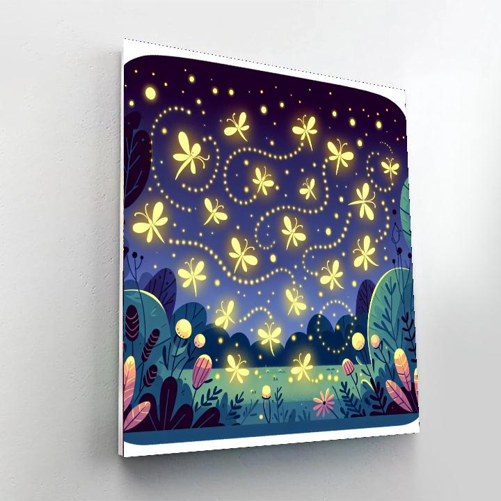 Dazzling Firefly Festival Paint By Color