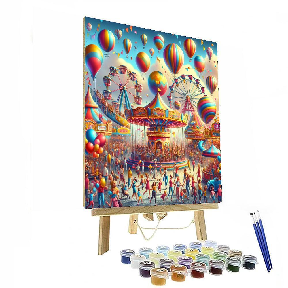 Vibrant Summer Carnival Paint By Color
