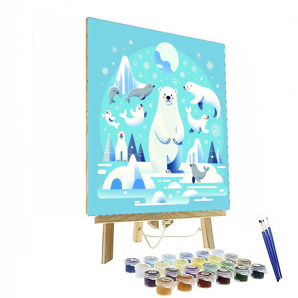 Arctic Wonderland DIY Paint By Numbers