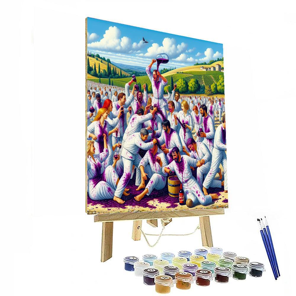 Battle Of The Wine - Spain Paint By Numbers Kits