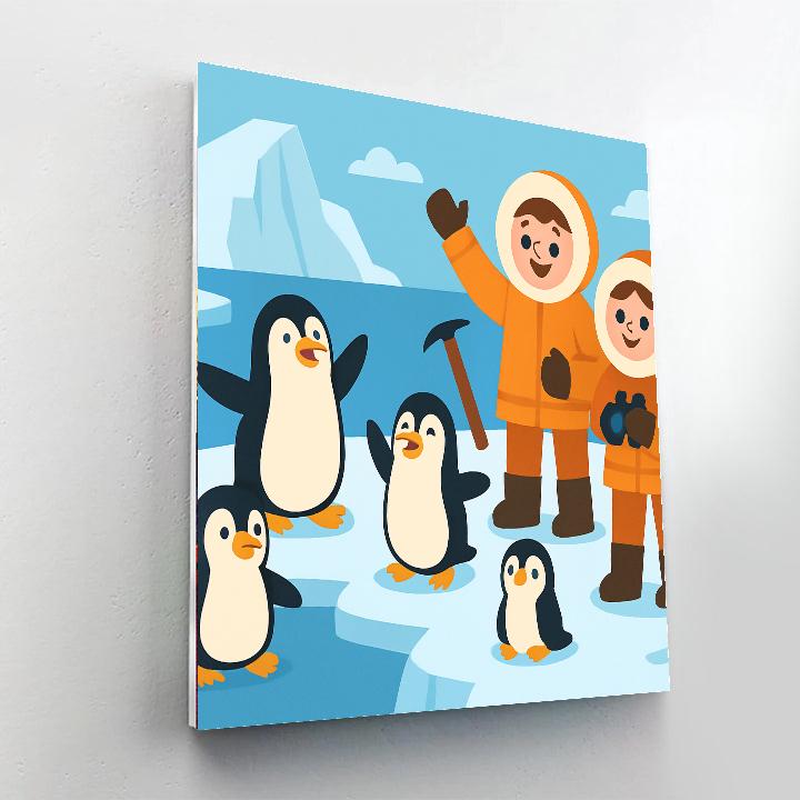 Chilly Antarctic Expedition Painting By Numbers Kit