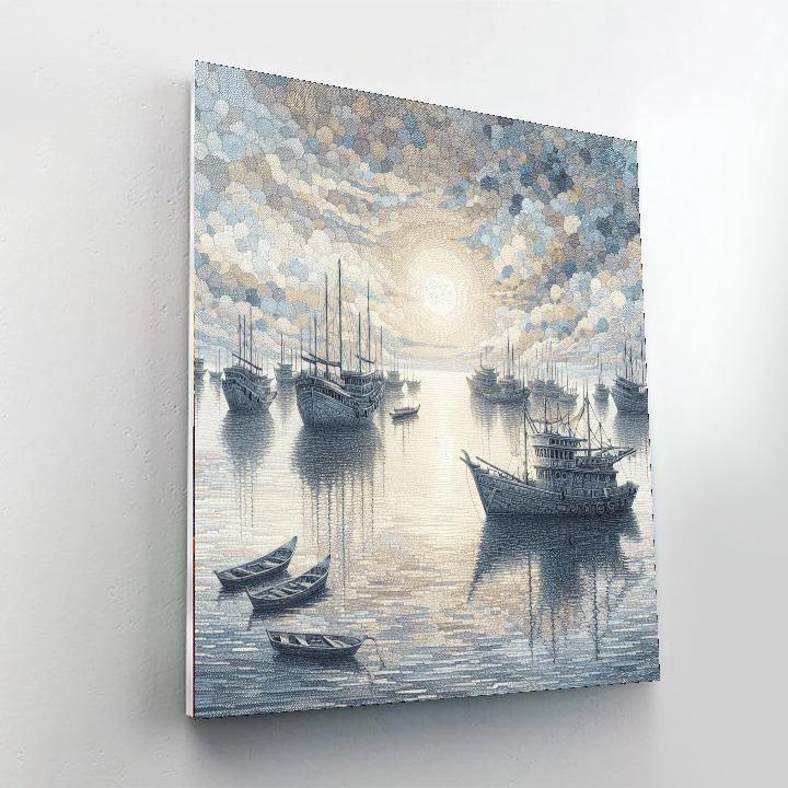 Nautical Harbor View Paint By Number