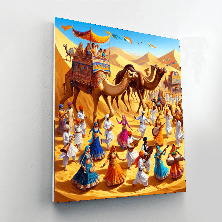 Jaisalmer Desert Festival - Jaisalmer Paint By Numbers Art
