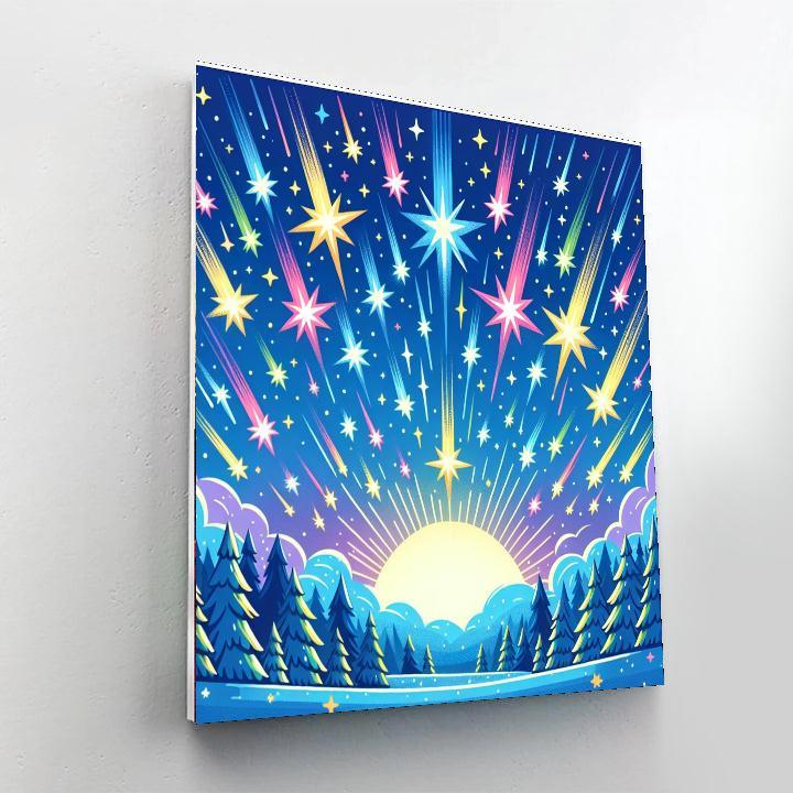 Meteor Shower Magic Number Painting