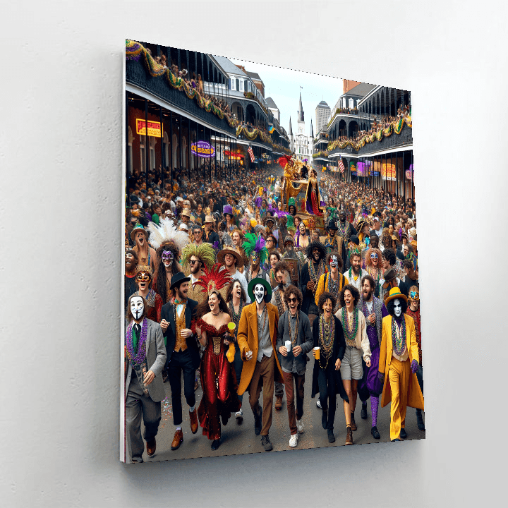 New Orleans Mardi Gras - Usa Painting Number Kit