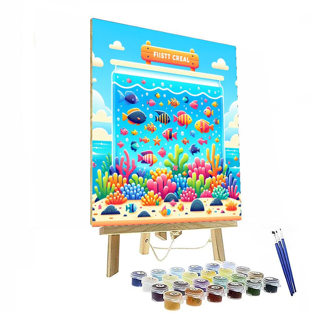 Colorful Aquarium DIY Paint By Numbers