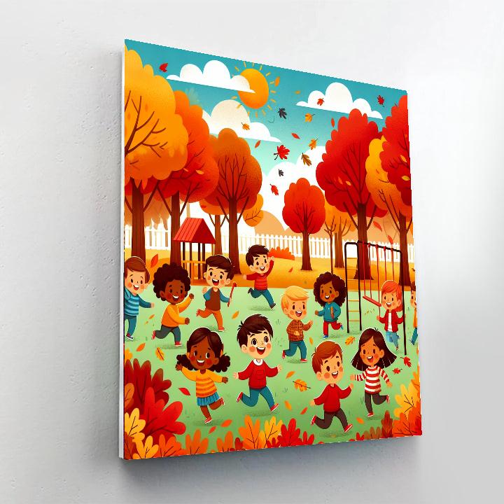 Vibrant Autumn Day Painting By Numbers Kit