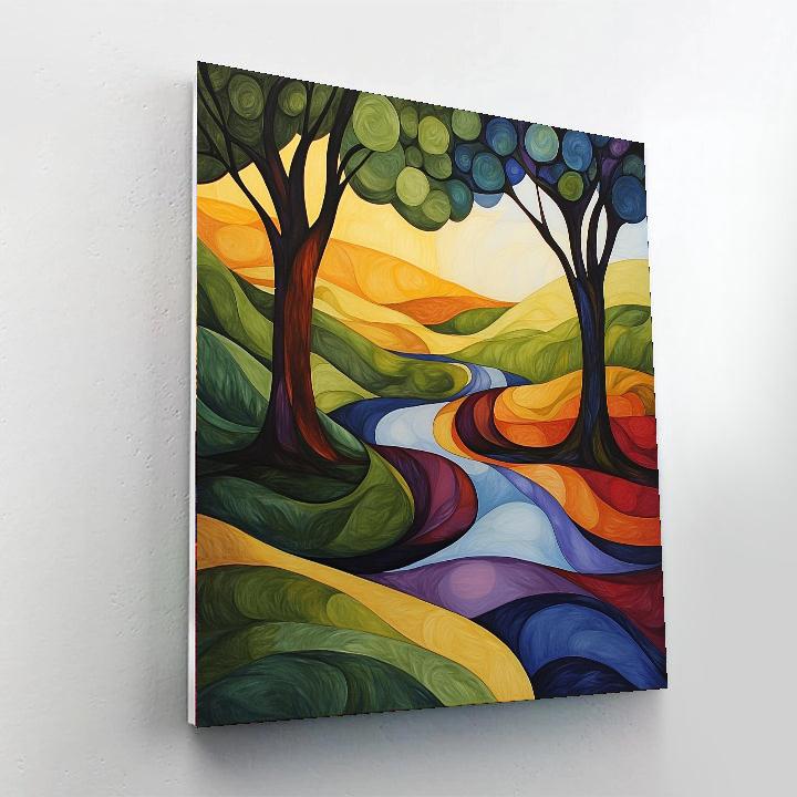 Paul Klee Inspired Curves Of Wonder  Painting Number Kit