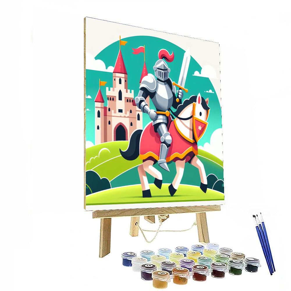 Legend Of The Brave Knight Painting By Numbers Kit