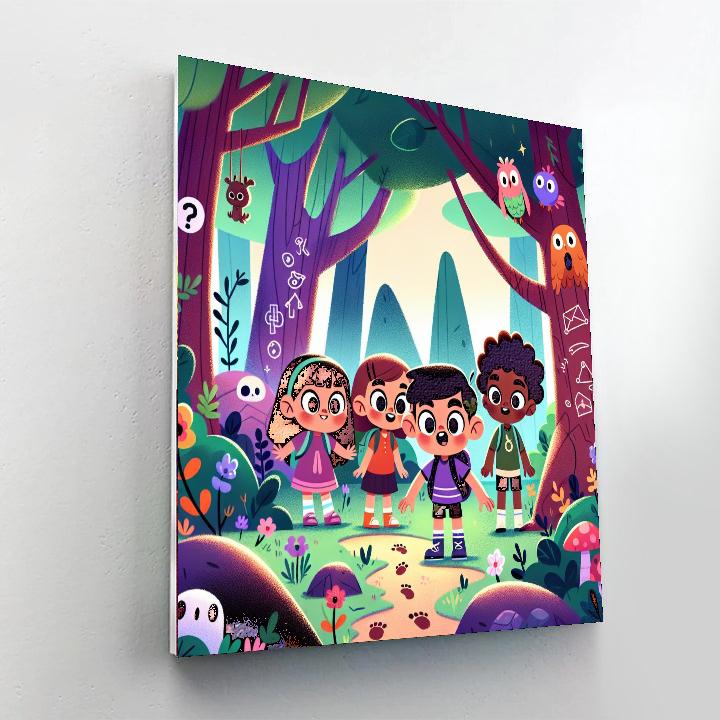 Mystery In The Woods DIY Paint By Numbers