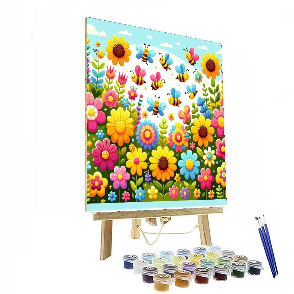 Giggling Gardens Painting Number Kit