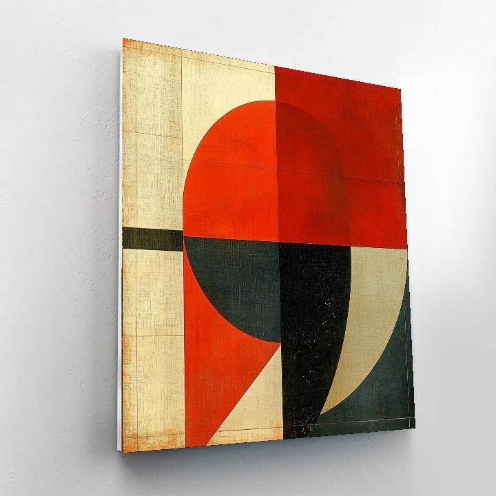 Kazimir Malevich Inspired Emotional Geometries  Number Painting