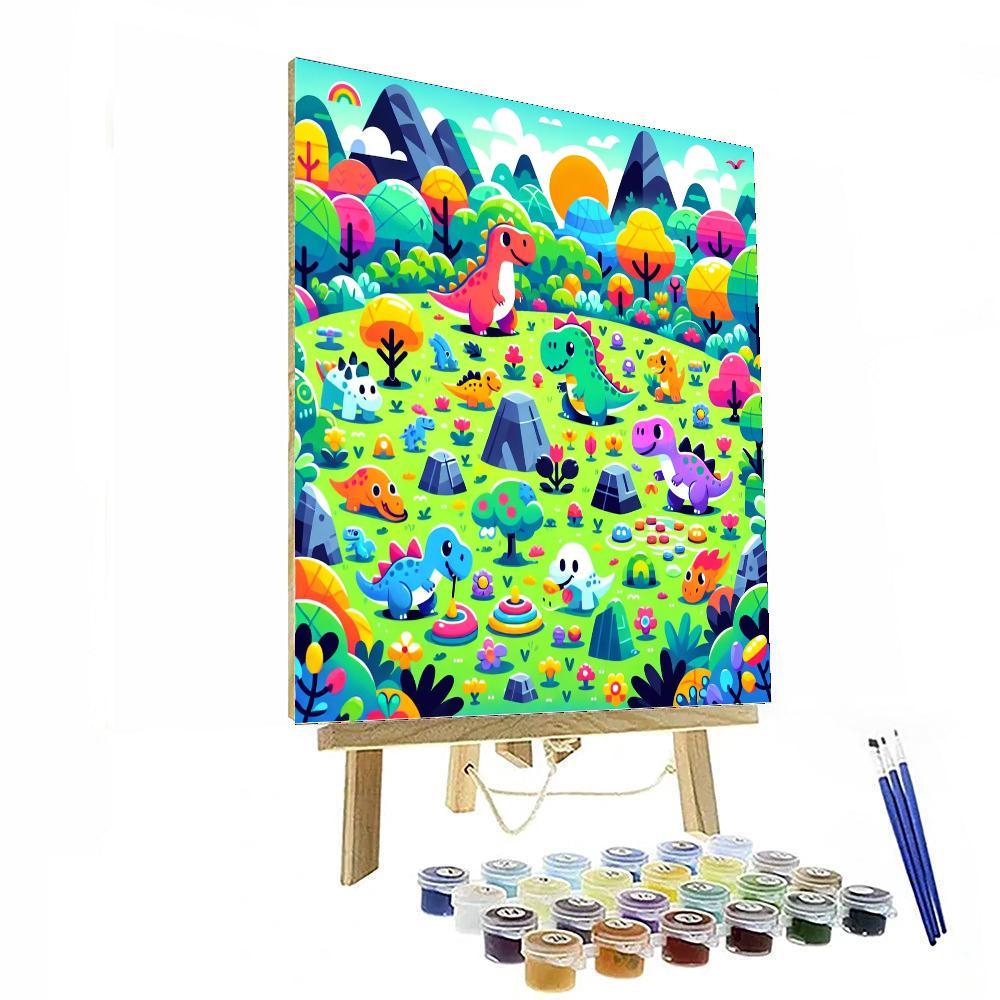 Dino Playtime Adventure Numbered Painting Kits