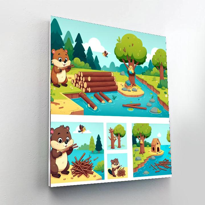 Animal Architects DIY Paint By Numbers