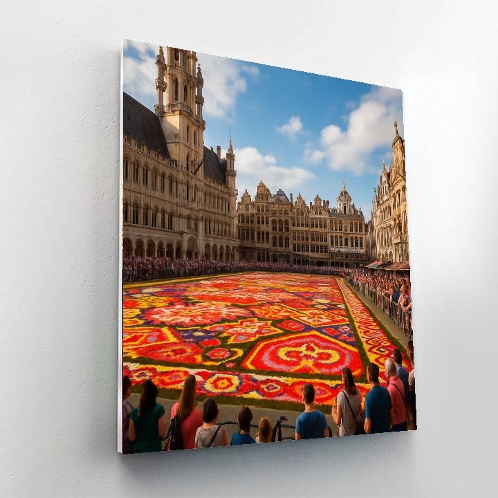 The Flower Carpet Number Painting