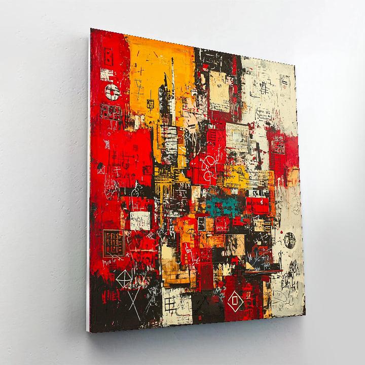 Jean-Michel Basquiat Inspired Echoes Of Identity  Paint By Numbers Kits