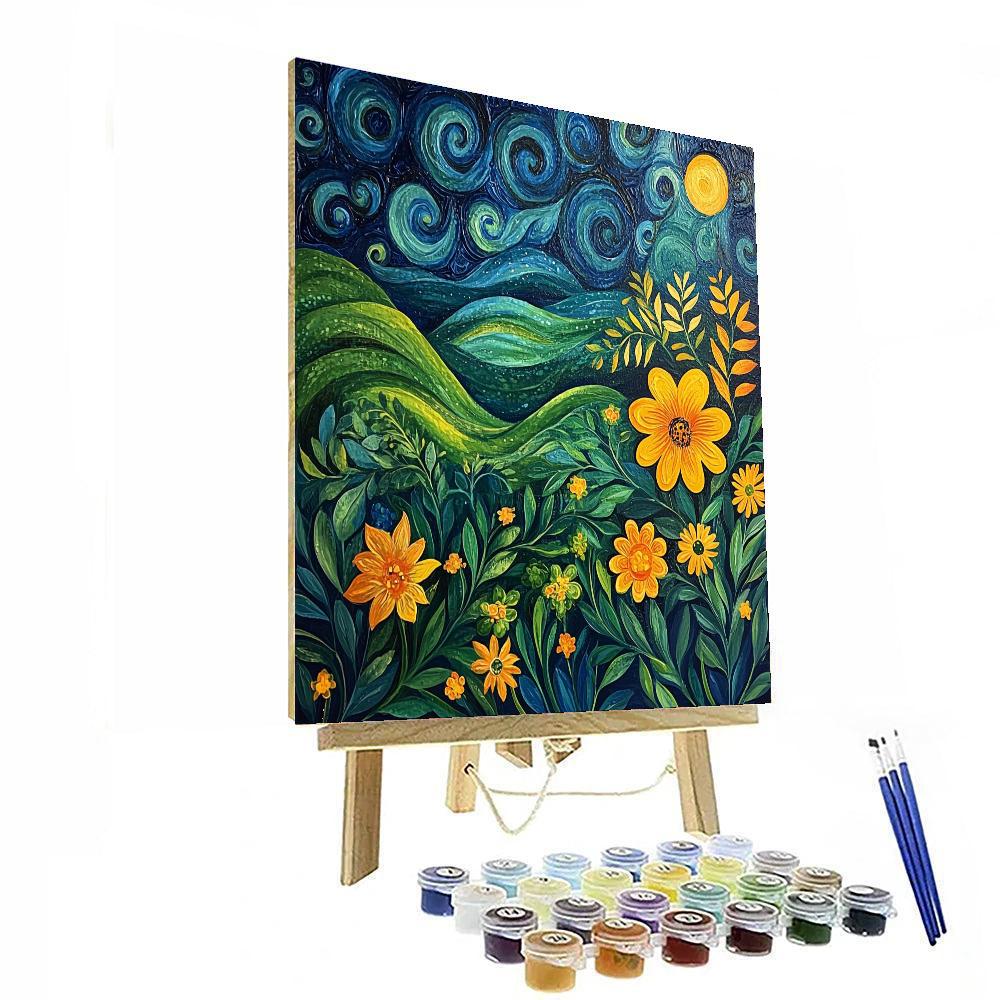 Frida Kahlo Inspired Winds Of Cultural Harmony  Numbered Painting Kits