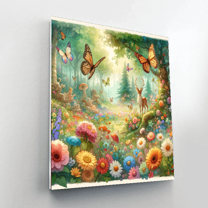 Charming Fairytale Forest Paint By Color