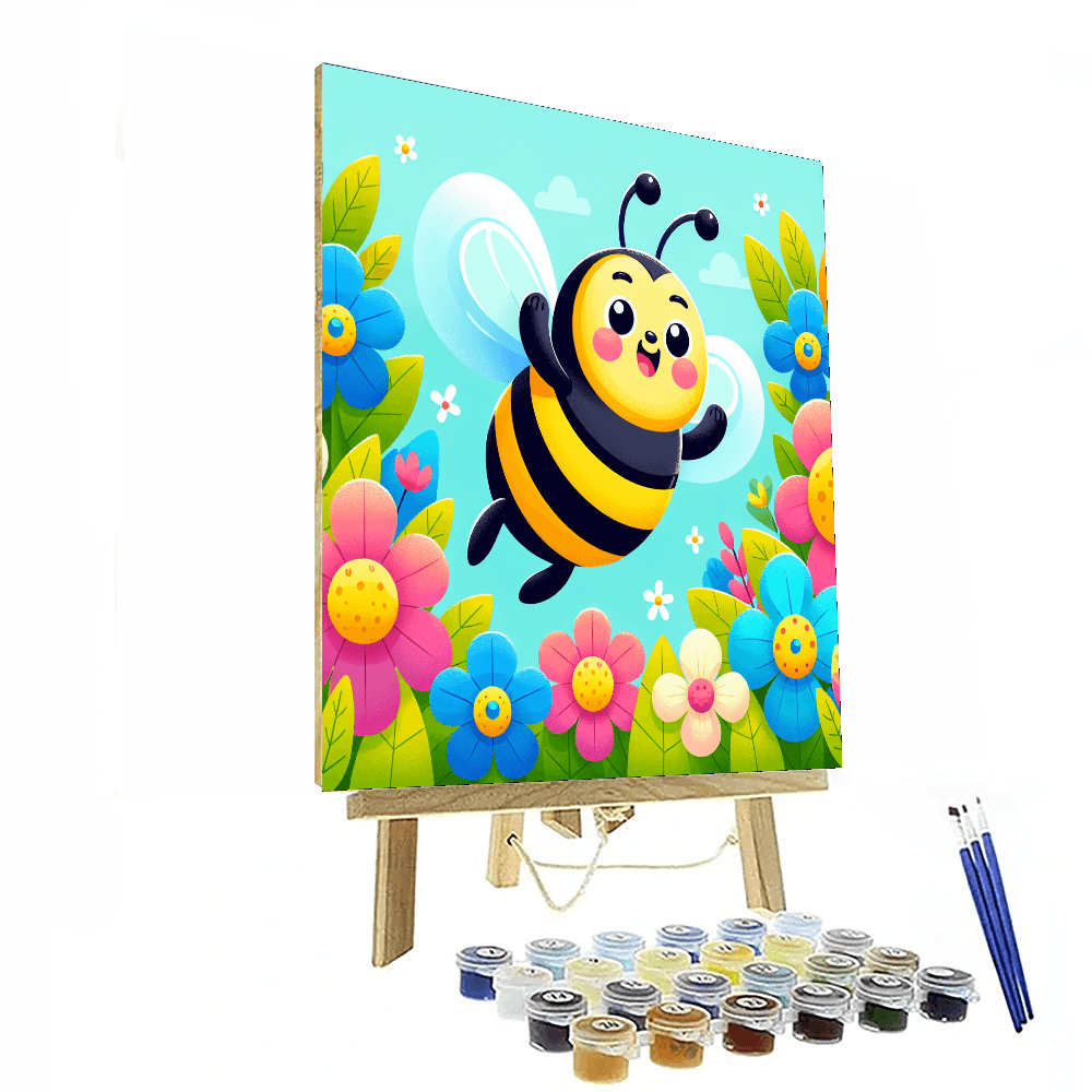 Bouncy Bumblebee Painting Number Kit