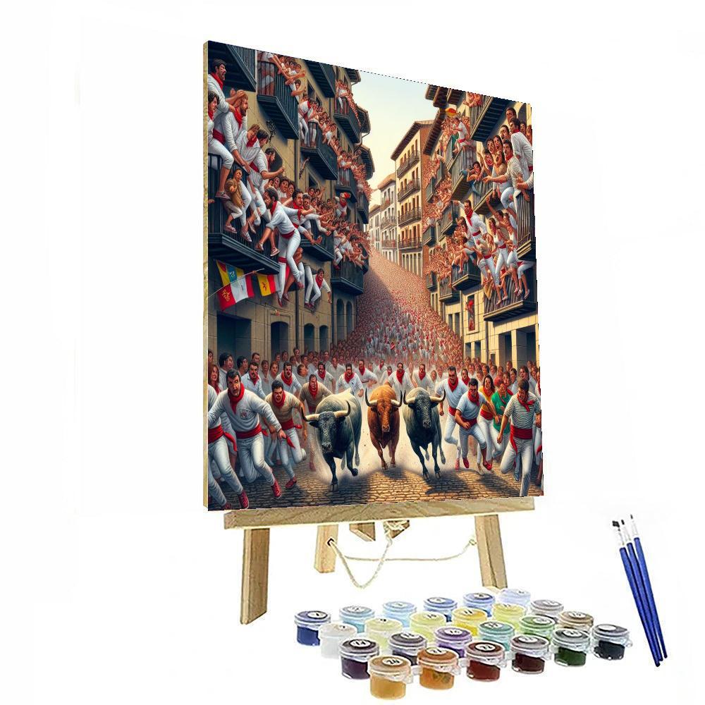 The San Fermín Festival Painting Number Kit