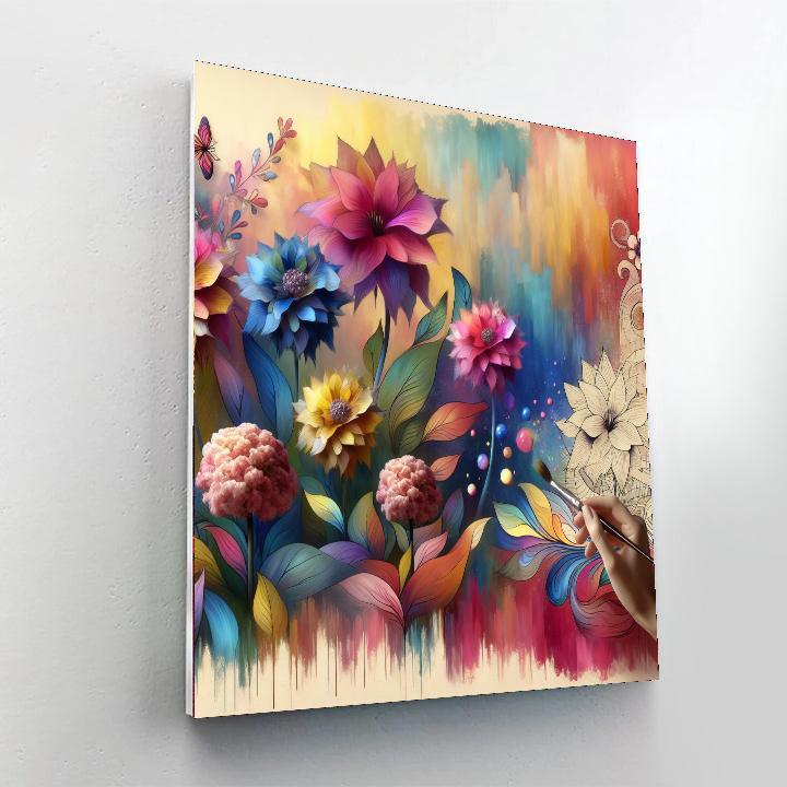Floral Fantasy Bloom Numbered Painting Kits
